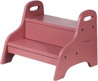 Kindsgut Opstapkrukje Kind - Roze houten ontwerp - 2 treden