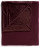 Essenza Teddy Plaid plum wine - 150x200 cm