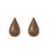 Normann Copenhagen Dropit haak, walnoot, bruin, hoogte: 7,7 cm, diepte: 8 cm, lengte: 5 cm