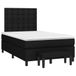 Maison Exclusive - Sommier à lattes de lit avec matelas noir 120x190 cm tissu