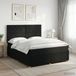 vidaXL Boxspringbed met matras met hoofdeinde Zwart 180 x 200 cm Stof