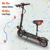 SUNNIGOO Elektrische Scooter 800W 48V 15Ah Zwart