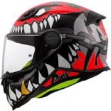 LS2 FF812 Kid Punk Grijs Rood Kinder Integraalhelm