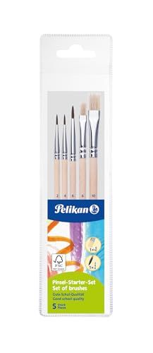Pelikan 718163 Startset penselen PI5/SB, geassorteerd, 5 stuks in etui