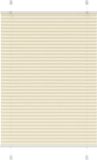 vidaXL Plissé Rolgordijn 90x100 cm Polyester Crème