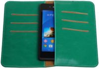 Best Cases Groen Pull-up Medium Pu portemonnee wallet voor Sony - 8718883801707
