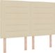 vidaXL Boxspringbed met matras en hoofdeinde Crème 140 x 190 cm Stof