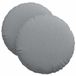 vidaXL Coussin de siège 2 pièces Tissu Gris clair Ø40 x 13 cm