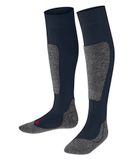 FALKE Active Ski warm dik wol functioneel materiaal skisokken kinderen blauw - maat 39-42
