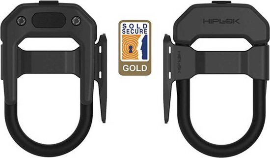 Hiplok DX U-Lock with Frame Clip, all black