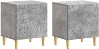 vidaXL Nachtkastje Betongrijs 43 x 34,5 x 50 cm Bewerkt hout