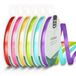 Vaessen Creative Satijnlint 6 mm x 10 m - Regenboog kleuren - 6 Stuks