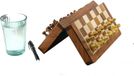 Hande Set d'échecs magnétique 10'' Pièces d'échecs 1.75'' Bois d'acacia