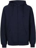 Neutral Unisex Tiger Cotton Hoodie With Zipper NET63301 - Navy - XL