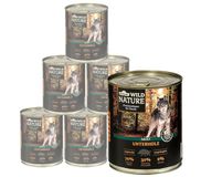 Dehner Wild Nature Hondenvoer voor volwassenen, onderhout, 6 x 800 g (4,8 kg)
