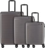 Paklite Sienna 4 wielen Kofferset 3-delig - Harde bagage - TSA slot - lichtgrijs