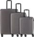 Paklite Sienna 4 wielen Kofferset 3-delig - Harde bagage - TSA slot - lichtgrijs