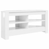 vidaXL HoekTVKabinet - 102 x 41 x 50 cm - Hoogglans Wit