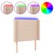VidaXL Hoofdbord LED 163x16x78/88 cm Kunstleer Cappuccinokleurig