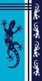 Miracle Home. Hagedissen-handdoek van 100% Egyptisch katoen, 90 x 165, blauw, 12024