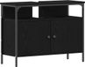 vidaXL Wastafelmeubel voor badkamer, eiken, zwart, 80 x 30 x 60 cm