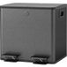 MODENUIT Poubelle – 2 x 15 L – Poubelle à pédale avec 2 compartiments – Inox et plastique – Noir – Softclose