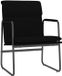 vidaXL Loungestoel 55x64x80 cm stof zwart
