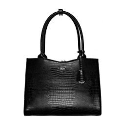 SOCHA Dames Laptoptas 14 inch Midi Croco Zwart