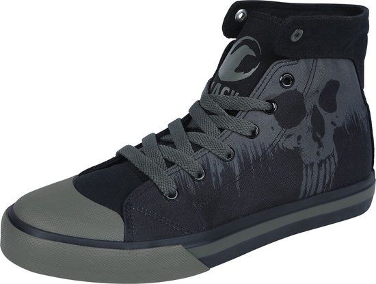 Black Premium by EMP Zwarte sportschoenen met een doodshoofdprint op de zijkant - Unisex - EU38