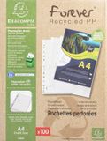 EXACOMPTA brochurehoes Forever, DIN A4, PP, generfd, Transparant, 100 stuk(s)