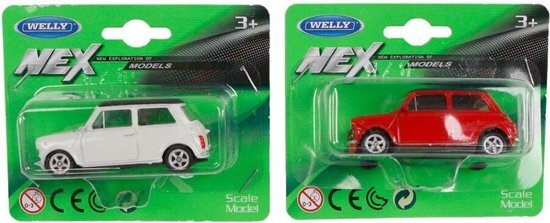 Welly Die-Cast Mini Cooper 1:60 Assorti