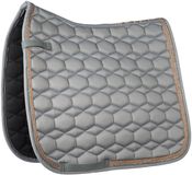 HKM Rosegold Glamour Style tapis de selle, gris/rosé, dressage
