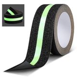 AiQInu Antislip plakband, 5 m x 5 cm, fluorescerend plakband, licht op in het donker, antislipstrips, voor trappen, treden, antislip vloeren binnen en buiten