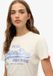 Superdry Vintage Logo t-shirt ajusté avec strass - Femme - T-shirts - Blanc chiné - Taille UK8-EU36