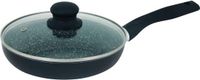 Kinghoff koekenpan KH-3957 - Ø24 cm - Zwart - Aluminium - Inclusief glazen deksel