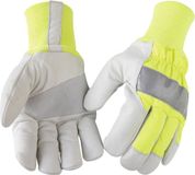 Blåkläder Blaklader Werkhandschoen gevoerd 2240-3930 - High Vis Geel/Grijs - Maat 9