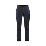 Blåkläder Dames Service werkbroek 4-weg stretch 7122-1645 - Donker marineblauw/Zwart - D20