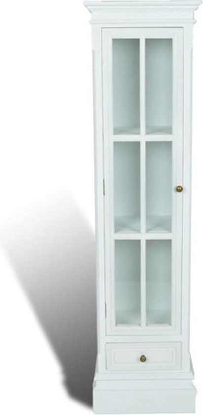 vidaXL Boekenkast met 3 schappen hout wit