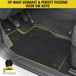 Walser DirtGuard tapis de sol en caoutchouc pour VW Caddy III 03/2004-05/2015 - VW Caddy IV 05/2015-Aujourd'hui