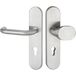 Hermat U-vormige roestvrijstalen deurkruk/knop rozet, mat, Oostenrijkse norm, 88 mm