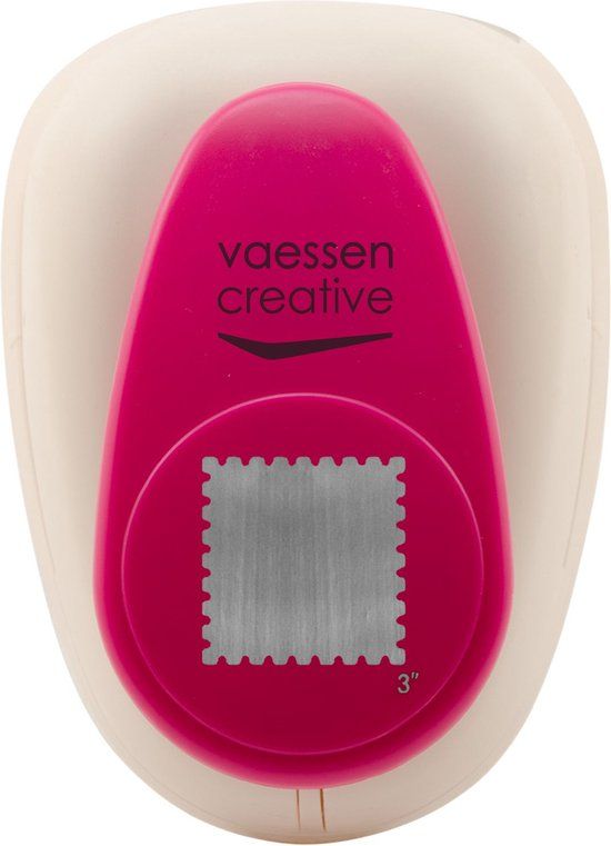 Vaessen Creative Figuurpons - Postzegel 1 - Super Jumbo Ø 7,5 cm