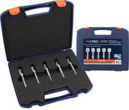 Rotec 5-dlg. 'GreenCoat' stiftfrezenset ø9,6 / Z6X in kunststof koffer