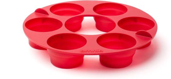 Omnia Muffin Bakvorm - Rood - Siliconen - 25 cm