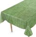 Merkloos Afwasbaar Tafelzeil, Tuintafelkleed in Linnenlook, met Snijrand, 100 x 140 cm, Groen