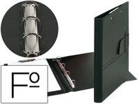 Saro 1500 ringband met 4 ringen, zwart