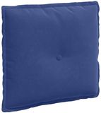 vidaXL Rugkussen Politieblauw 50 x 45 cm Corduroy stof