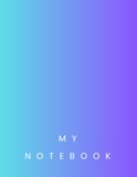 Aesthetic Notebook: Blank Unlined Journal with Gradient Cover