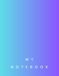 Aesthetic Notebook: Blank Unlined Journal with Gradient Cover