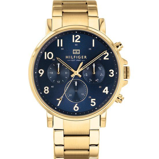 Tommy Hilfiger TH1710384 Horloge - Staal - Goudkleurig - Zwart