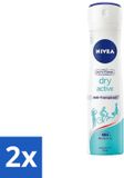 Nivea 2 x Dry Fresh Anti-Transpirant Spray - 150 ml